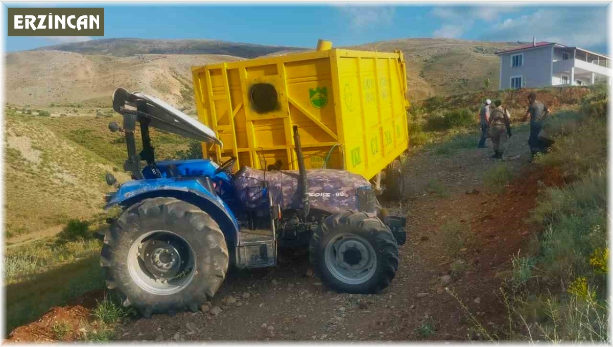 Erzincan'da traktör kazası: 1 ölü 1 yaralı