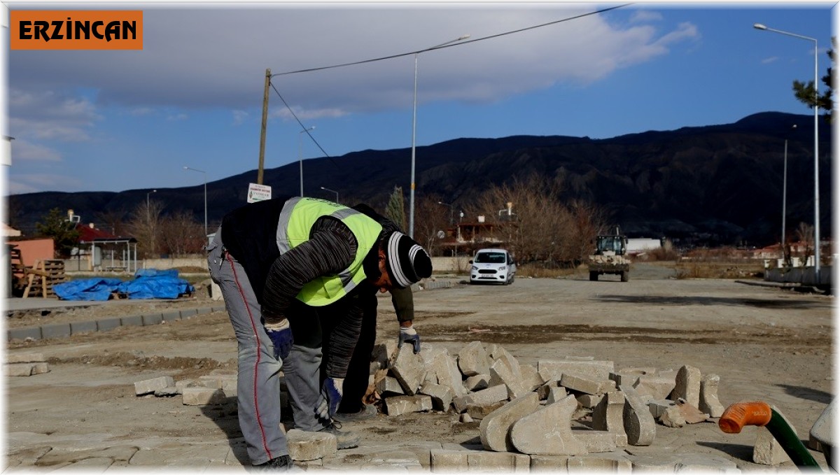 Erzincan'da üst yapı çalışmaları devam ediyor
