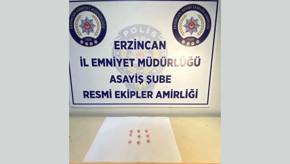 Erzincan'da uyuşturucu madde ele geçirildi