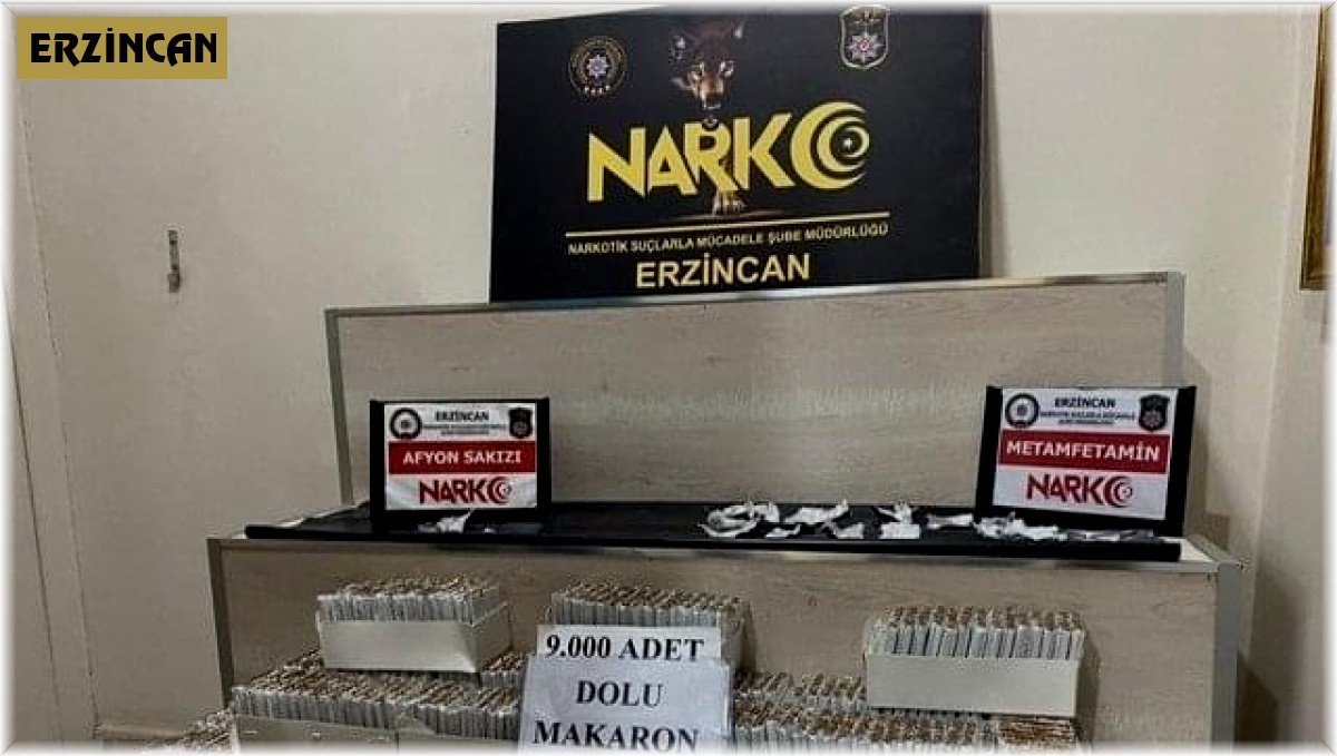 Erzincan'da uyuşturucu operasyonunda 1 kişi tutuklandı