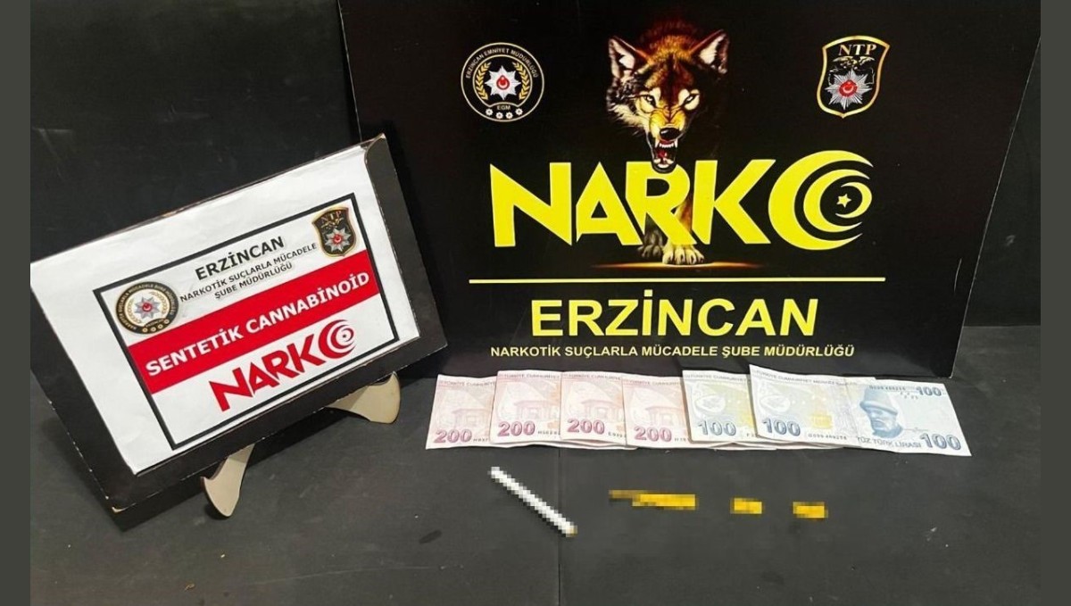 Erzincan'da uyuşturucu ticaretinden 1 kişi tutuklandı