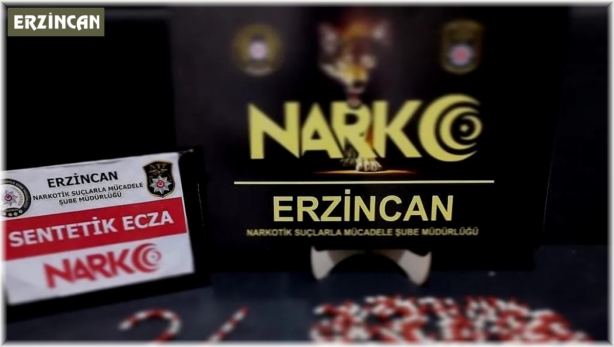 Erzincan'da üzerinde uyuşturucu bulunan şüpheli gözaltına alındı