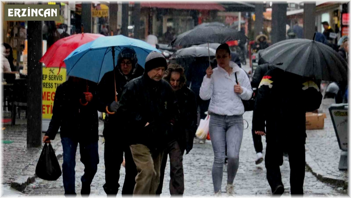 Erzincan'da yağmur yağışı