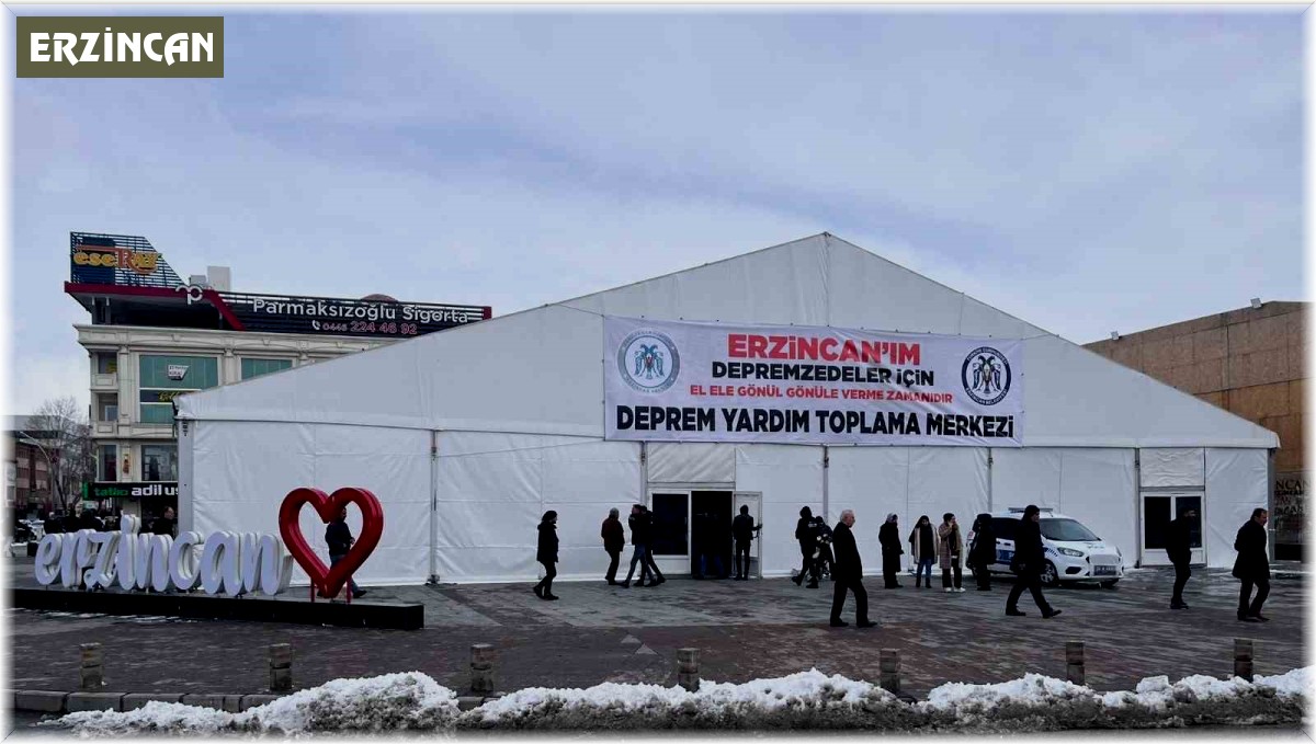 Erzincan'da yardımlar AFAD, ERMEK ve kaymakamlıklarda toplanmaya devam edecek