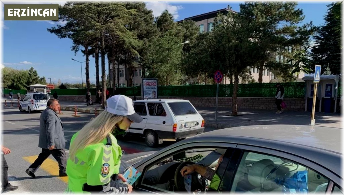 Erzincan'da yaya önceliği uygulaması yapıldı