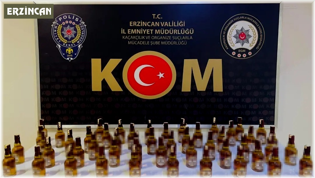 Erzincan'da yılbaşı öncesinde sahte alkol operasyonu: 2 gözaltı