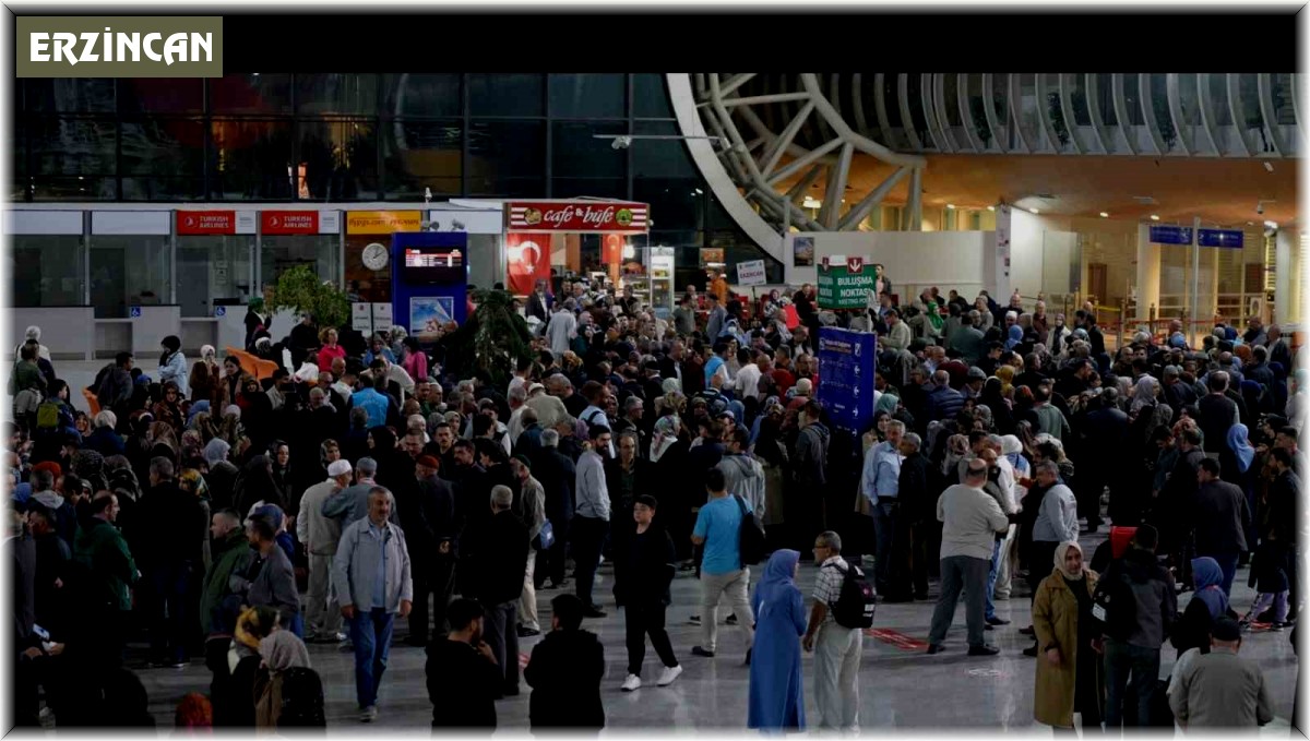 Erzincan'dan hac kafilesi dualarla uğurlandı