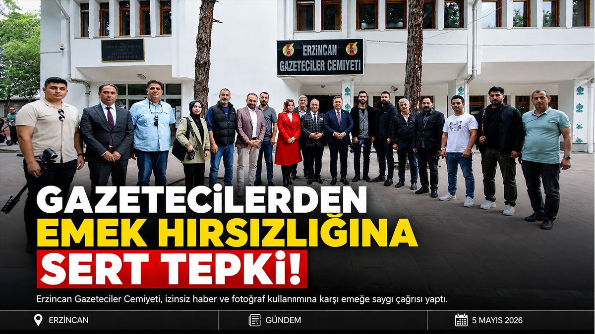 Erzincan Gazeteciler Cemiyeti'nden izinsiz haber ve fotoğraf kullanımına hukuki adım uyarısı