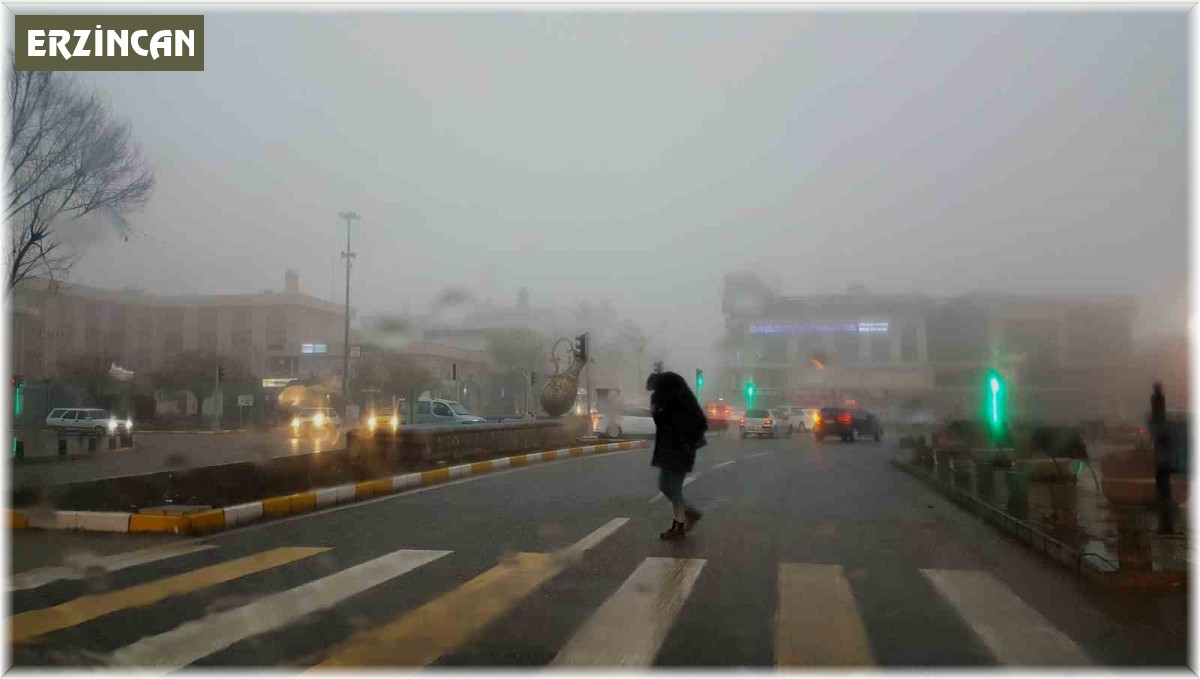 Erzincan güne sisle uyandı