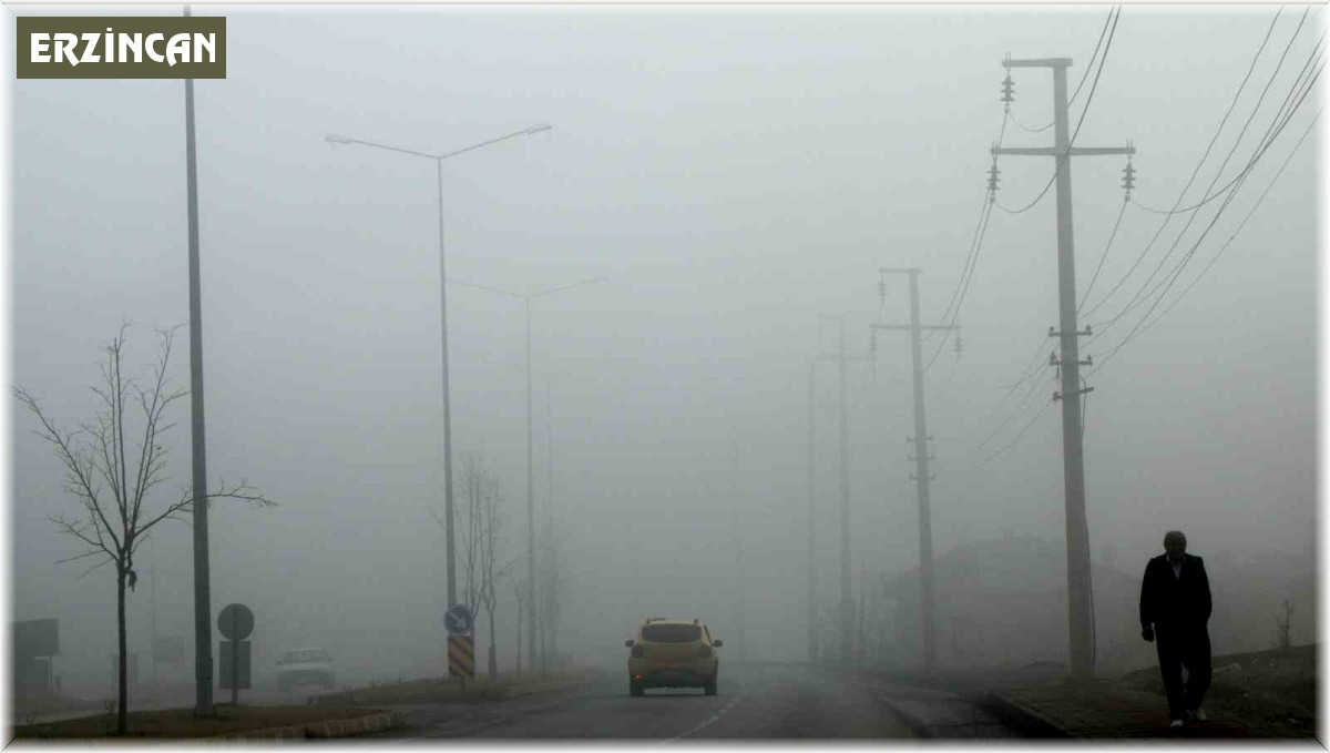 Erzincan'ı sis sardı