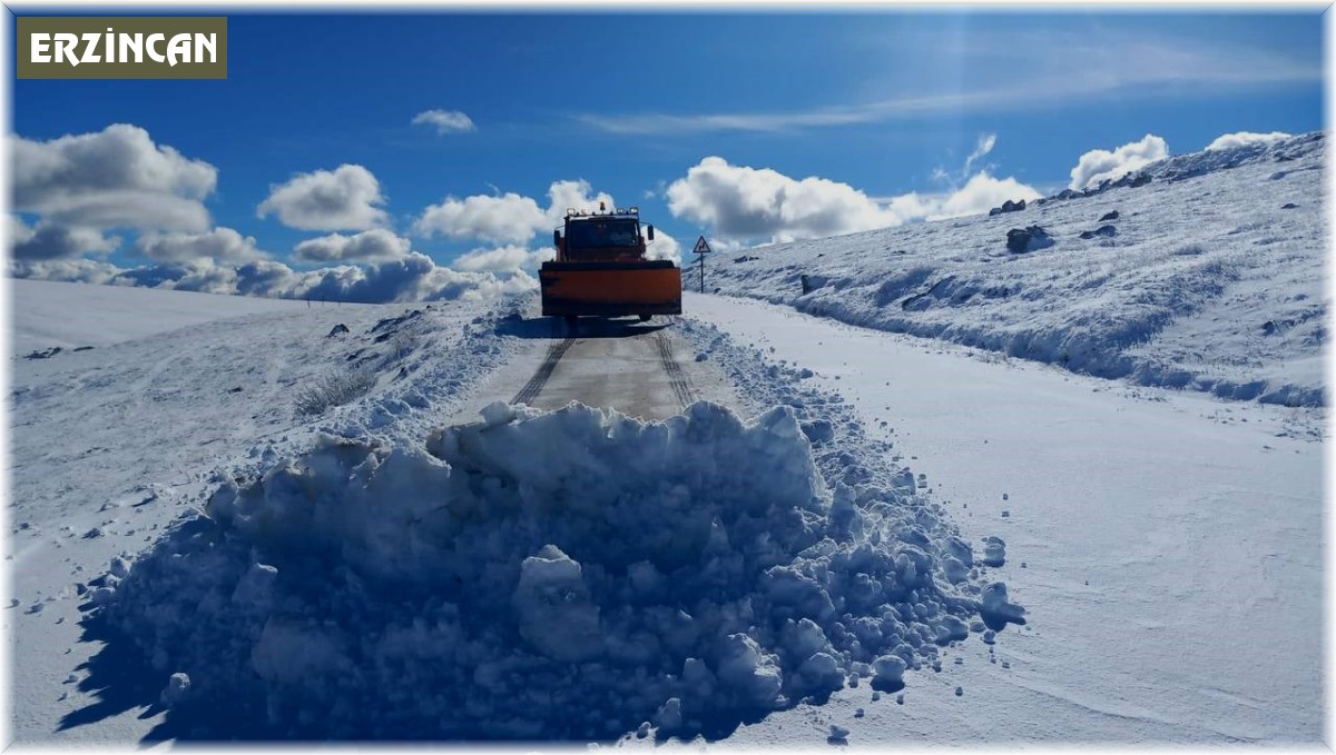 Erzincan'ın yüksek kesimler beyaza büründü
