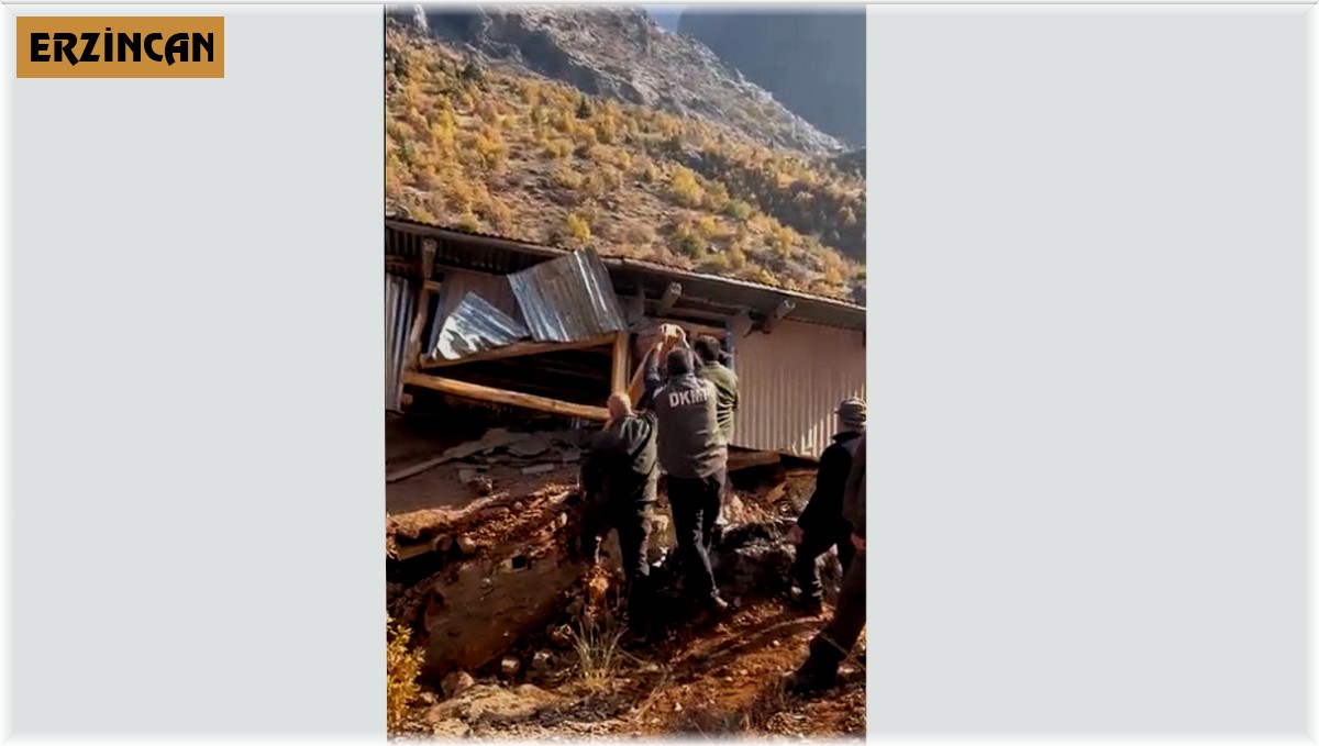 Erzincan kaçak avcı kulübeleri DKMP ekiplerince yıkıldı