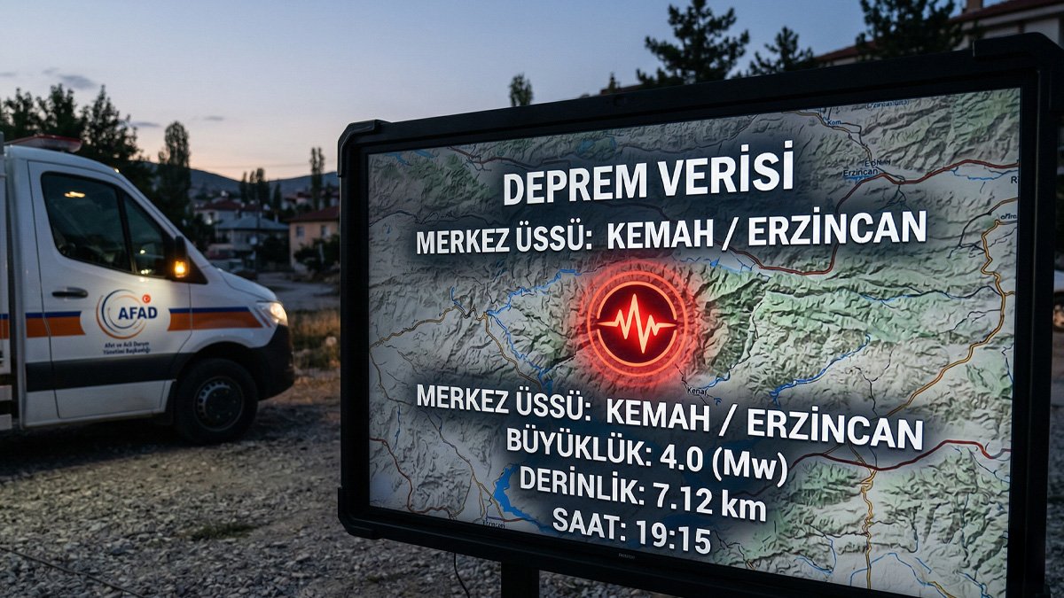 Erzincan Kemah'ta 4 büyüklüğünde deprem: Vali'den ilk açıklama