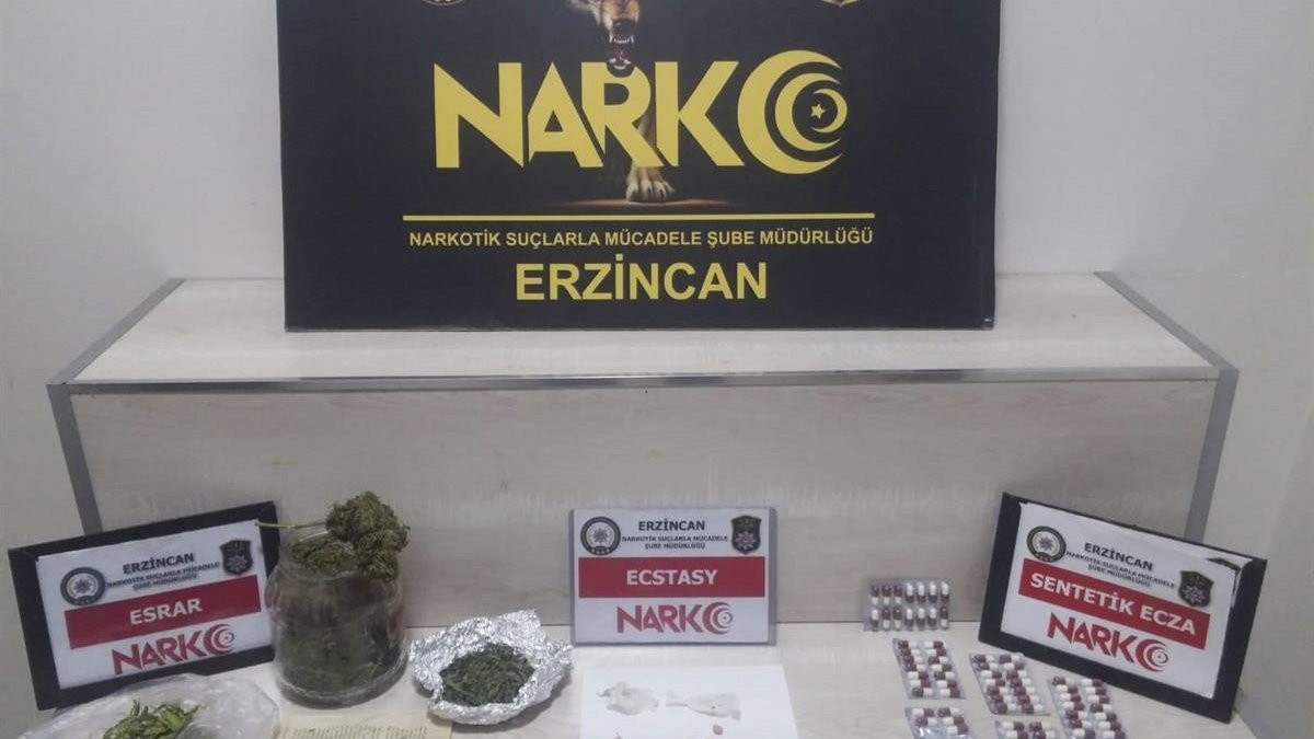 Erzincan merkezli uyuşturucu operasyonunda 2 zanlı tutuklandı