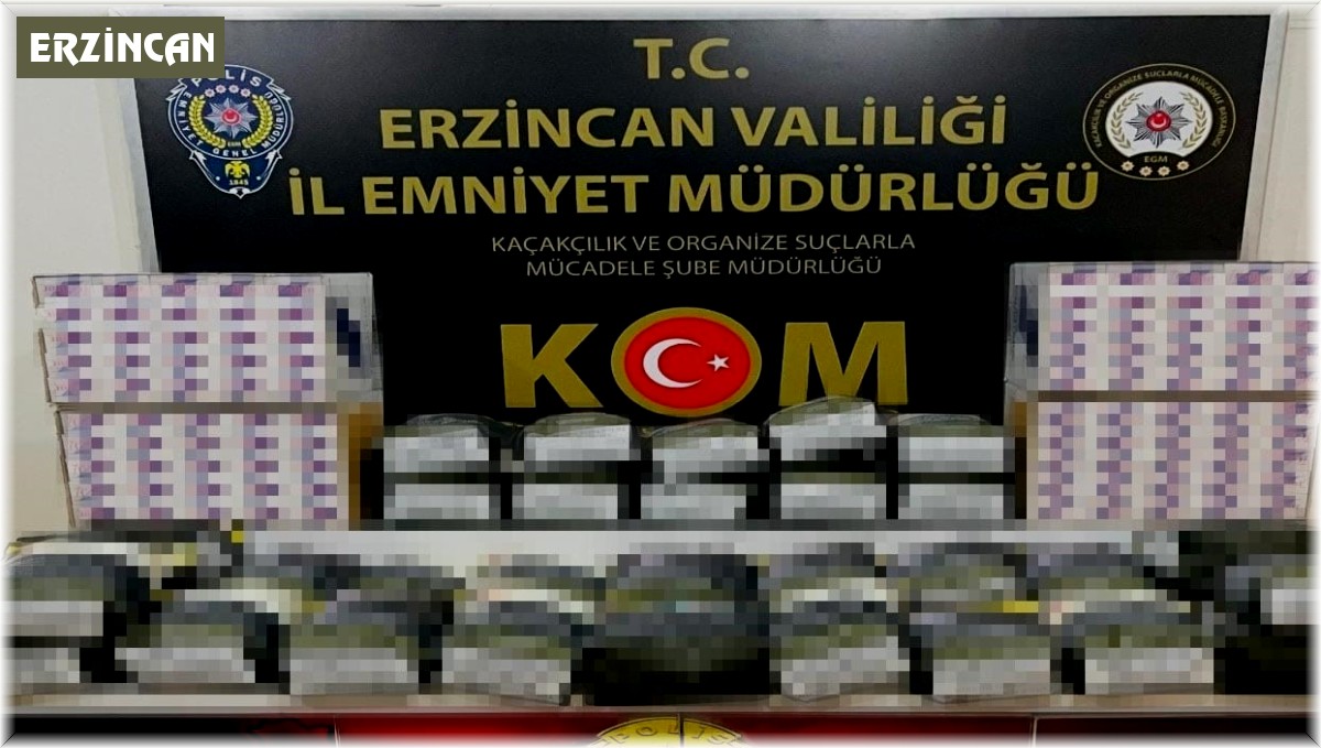 Erzincan polisi kaçakçılık olaylarına geçit vermiyor