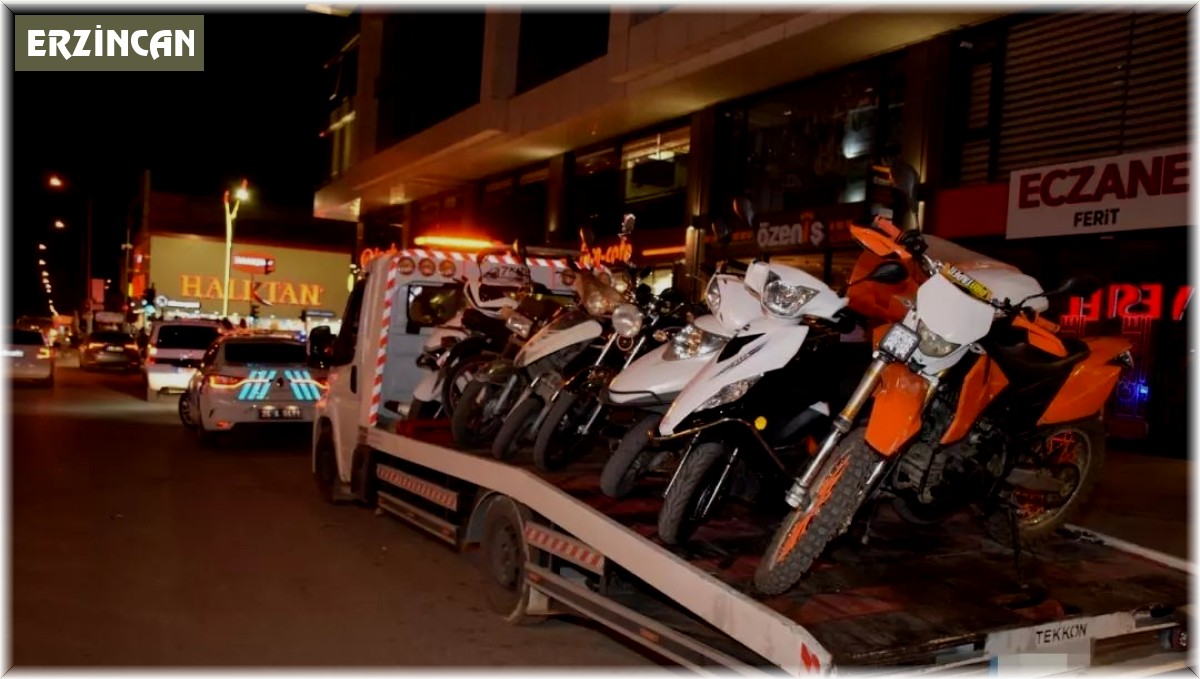 Erzincan polisinden motosiklet denetimi