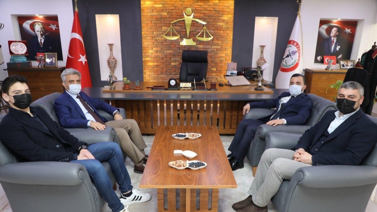 Erzincan protokolünden Avukatlar Günü ziyaretleri