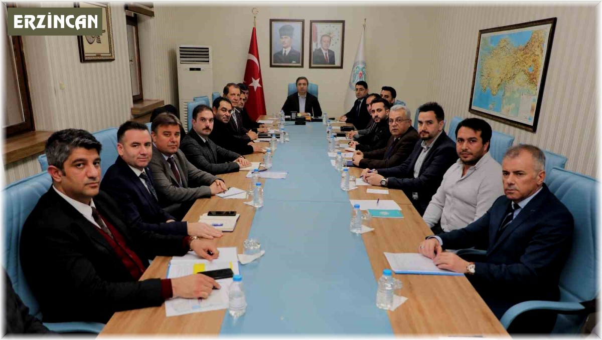 Erzincan Toplu Sera Bölgesi ile ilgili toplantı yapıldı