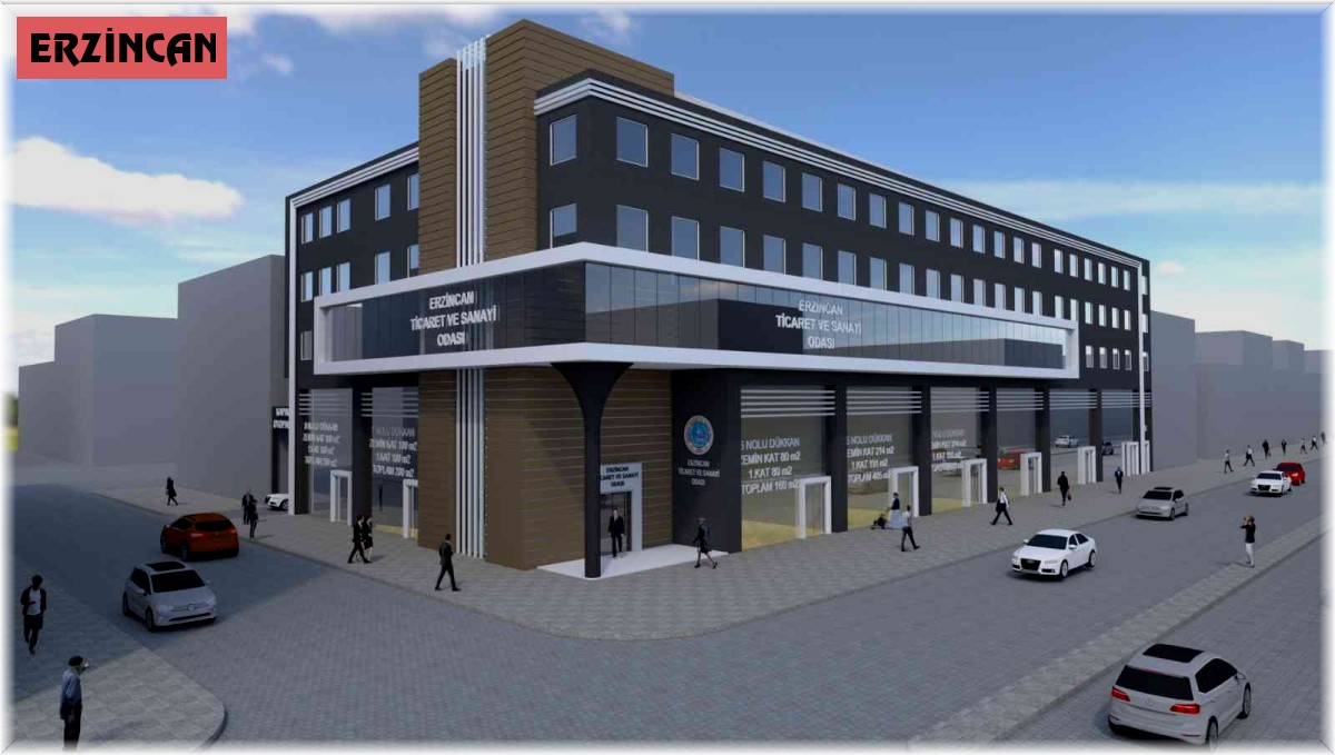 Erzincan TSO tarafından yeni yapılacak olan hizmet binasında yer alan dükkanlar satışa çıkarıldı