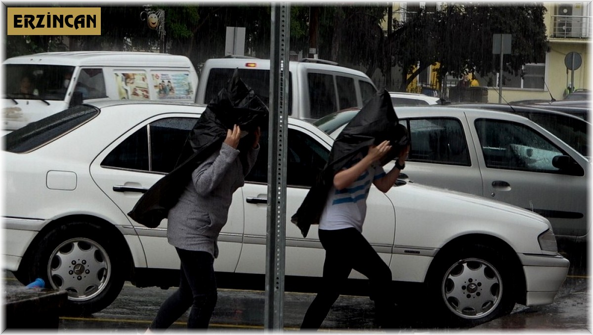 Erzincan ve Bayburt'ta gök gürültülü sağanak bekleniyor