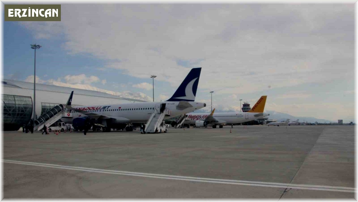Erzincan Yıldırım Akbulut Havalimanı'ndan şubat ayında 31 bin 82 yolcu faydalandı