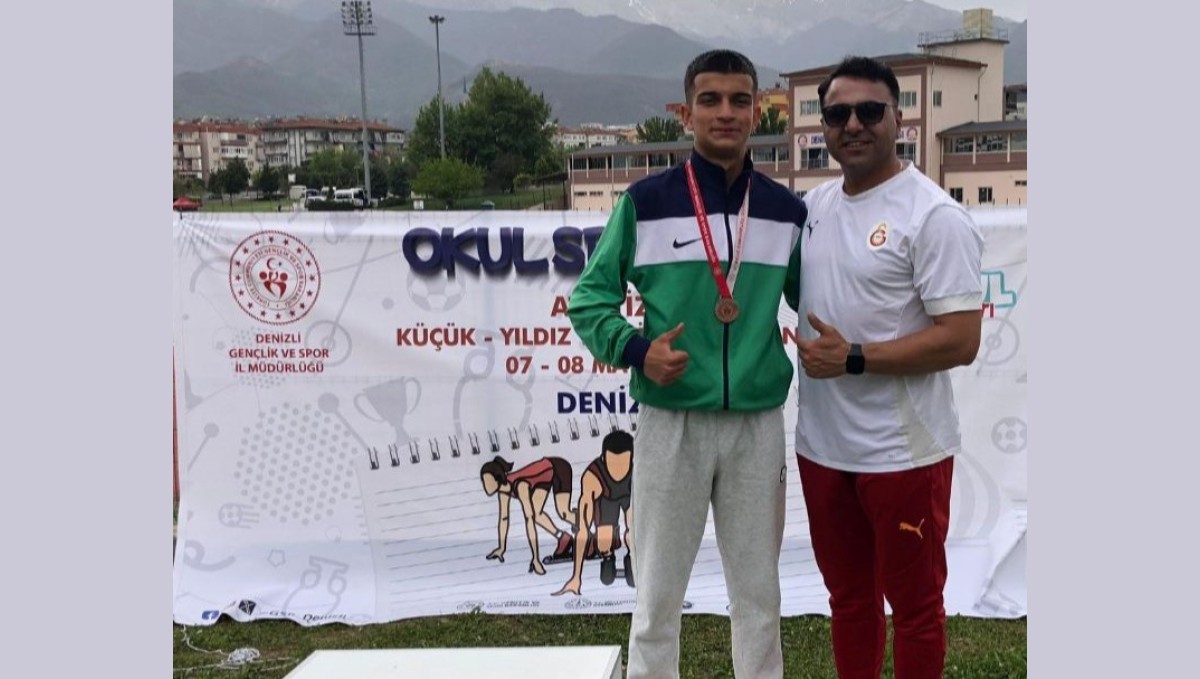 Erzincanlı atlet Türkiye üçüncüsü oldu