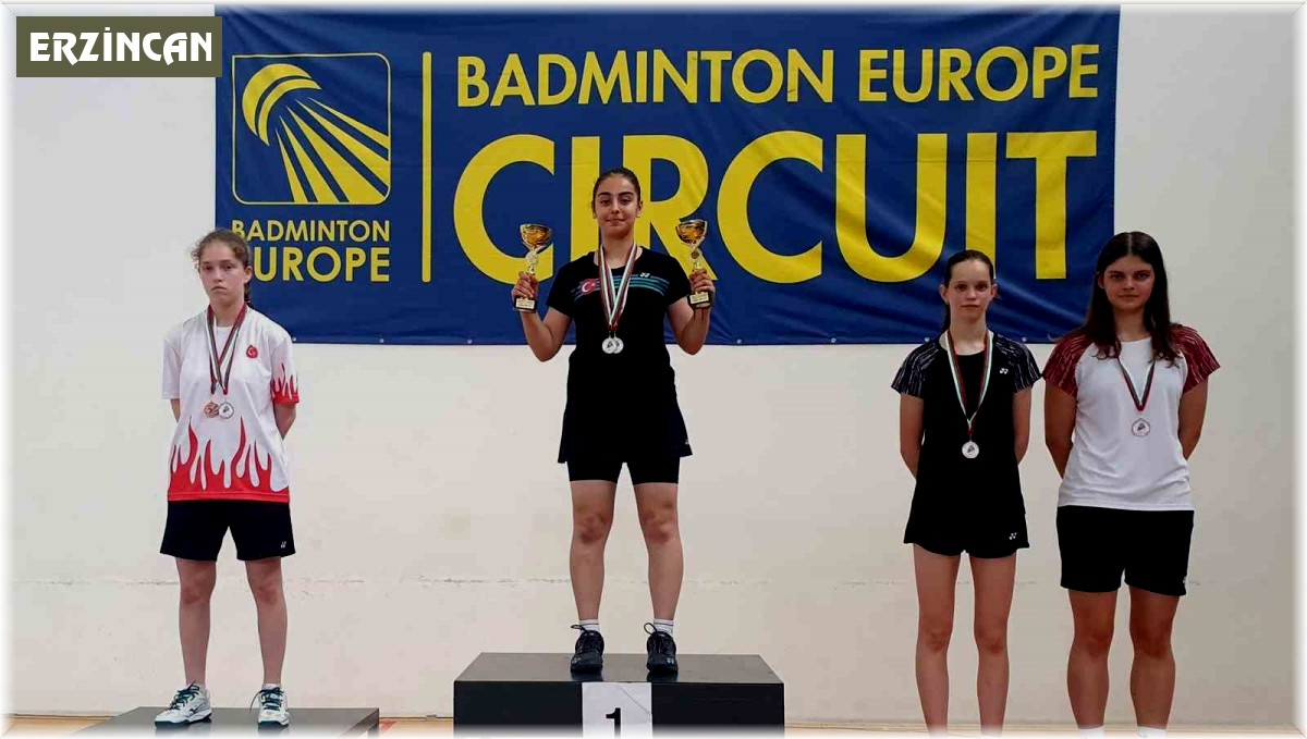Erzincanlı badmintoncular Bulgaristan'da Türkiye'nin gururu oldu