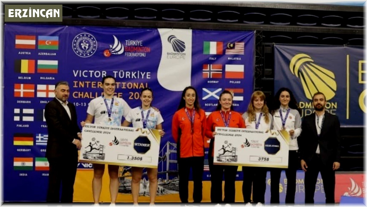 Erzincanlı badmintonculardan uluslararası başarı