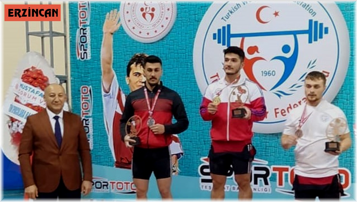 Erzincanlı halterci Türkiye ikincisi oldu