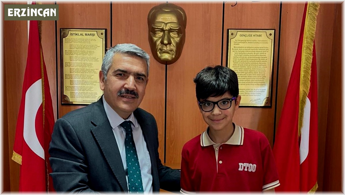 Erzincanlı öğrenci bursluluk sınavında 500 puan alarak Türkiye birincisi oldu