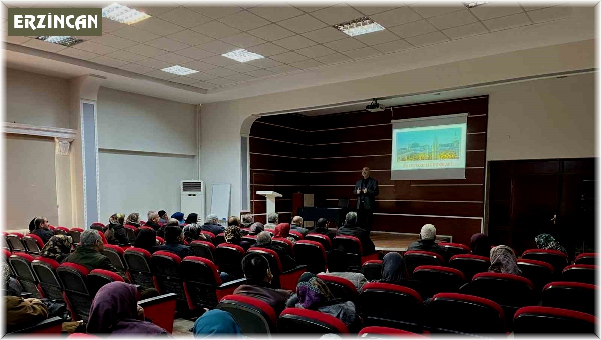 Erzincanlı umrecilere eğitim semineri
