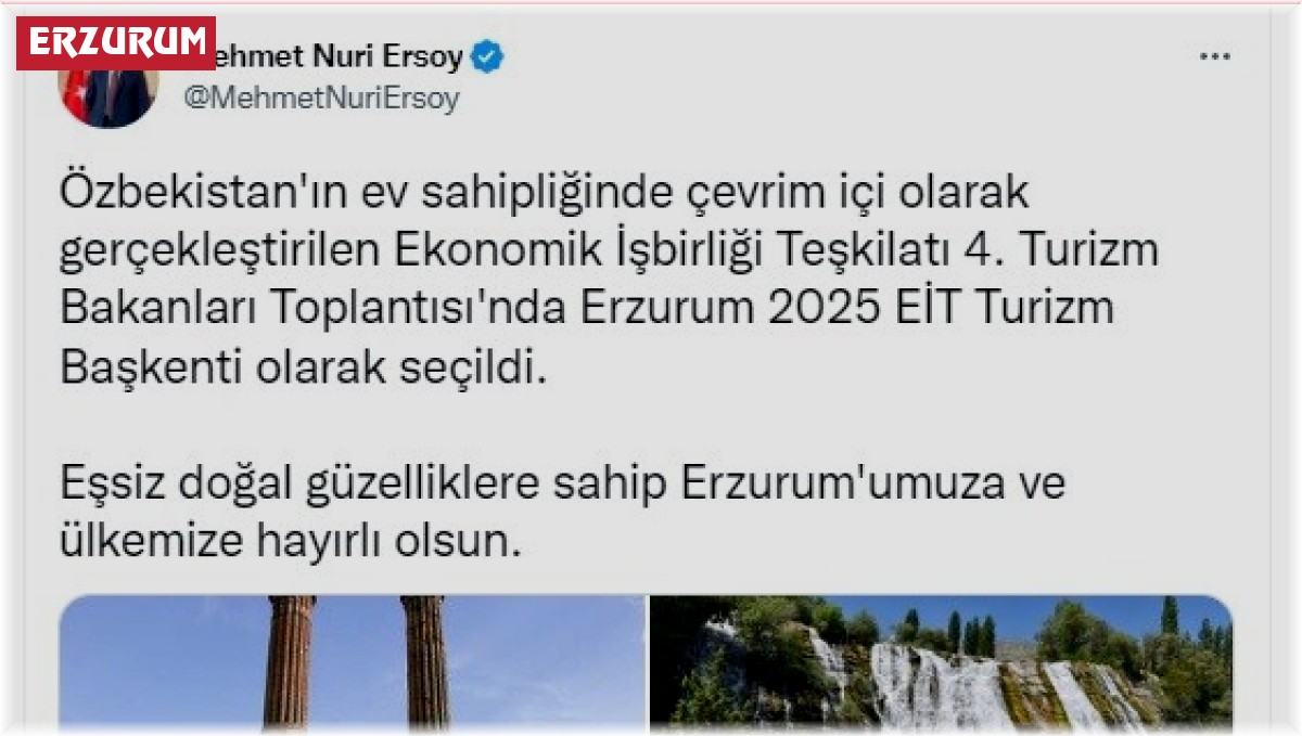 Erzurum "2025 EİT Turizm Başkenti" olarak ilan edildi, vatandaşlar sevinçle karşıladı