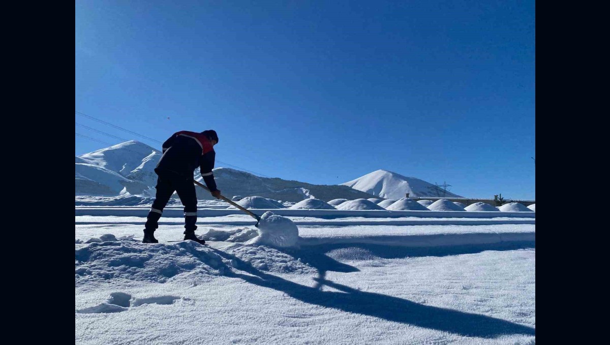 Erzurum -24,6 ile buz kesti