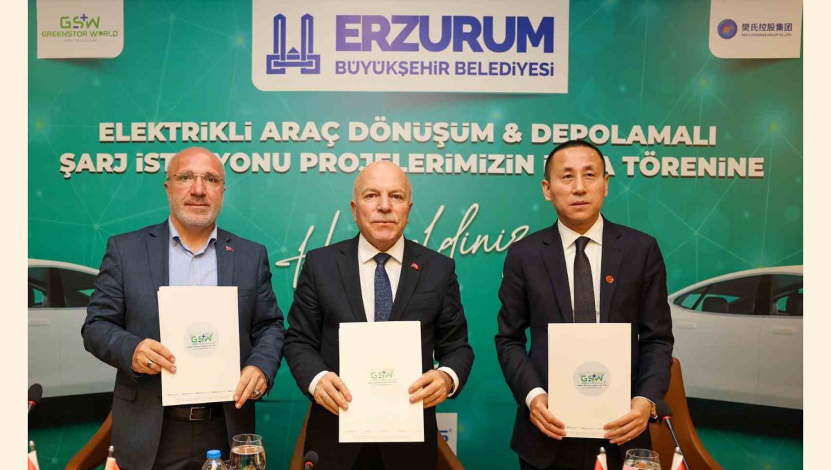Erzurum'a dev yatırım: "Elektrikli araç dönüşümü ve enerji depolamalı şarj istasyonları kurulacak"
