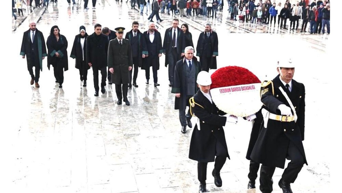Erzurum Barosu'ndan Anıtkabir'e anlamlı ziyaret