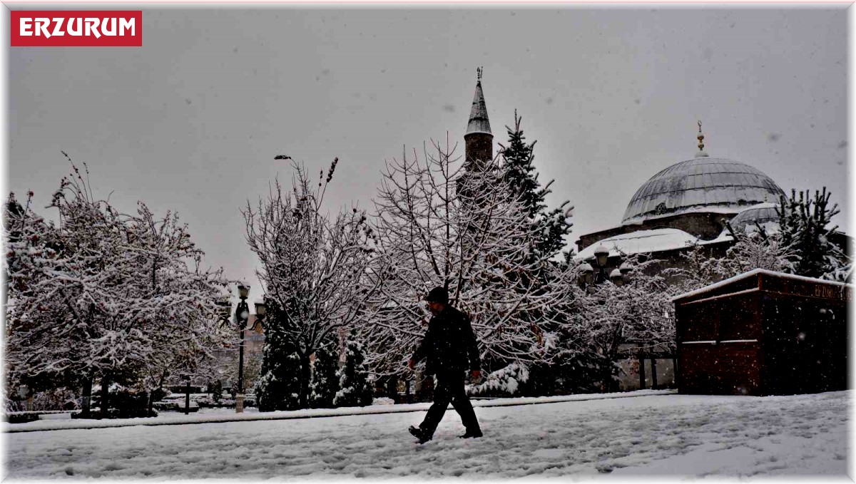 Erzurum beyaza büründü