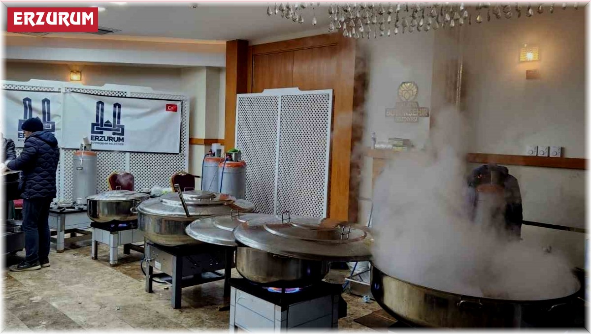 Erzurum Büyükşehir felaket bölgesinde depremin yaralarını sarıyor