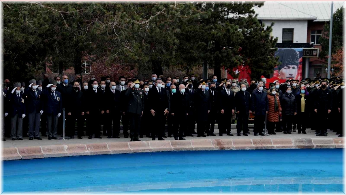 Erzurum'da 10 Kasım Atatürk'ü anma töreni