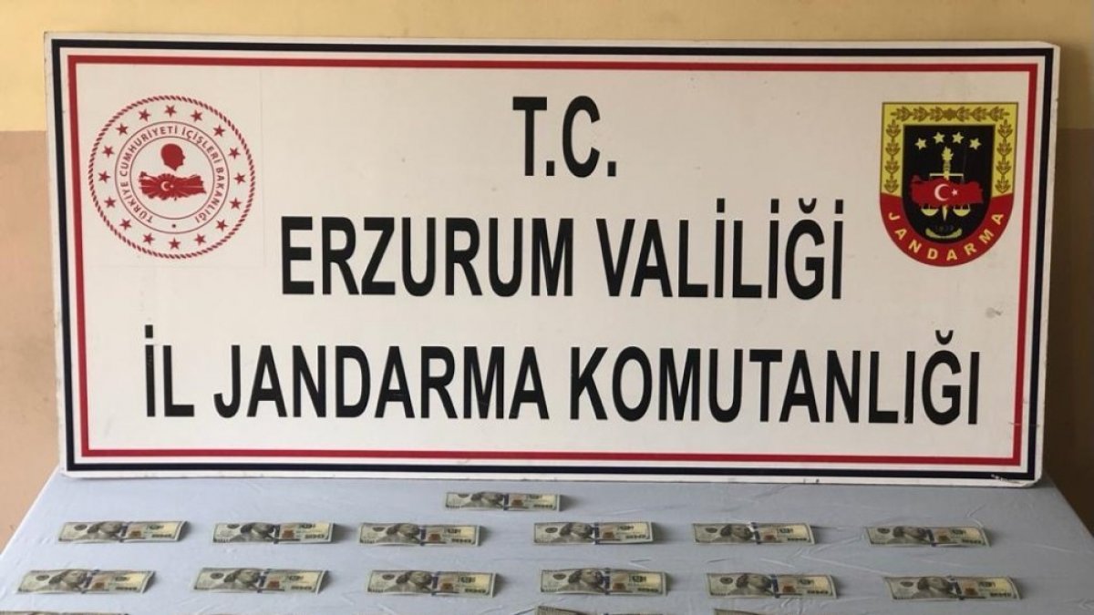Erzurum'da 2 bin 500 sahte dolar ele geçirildi