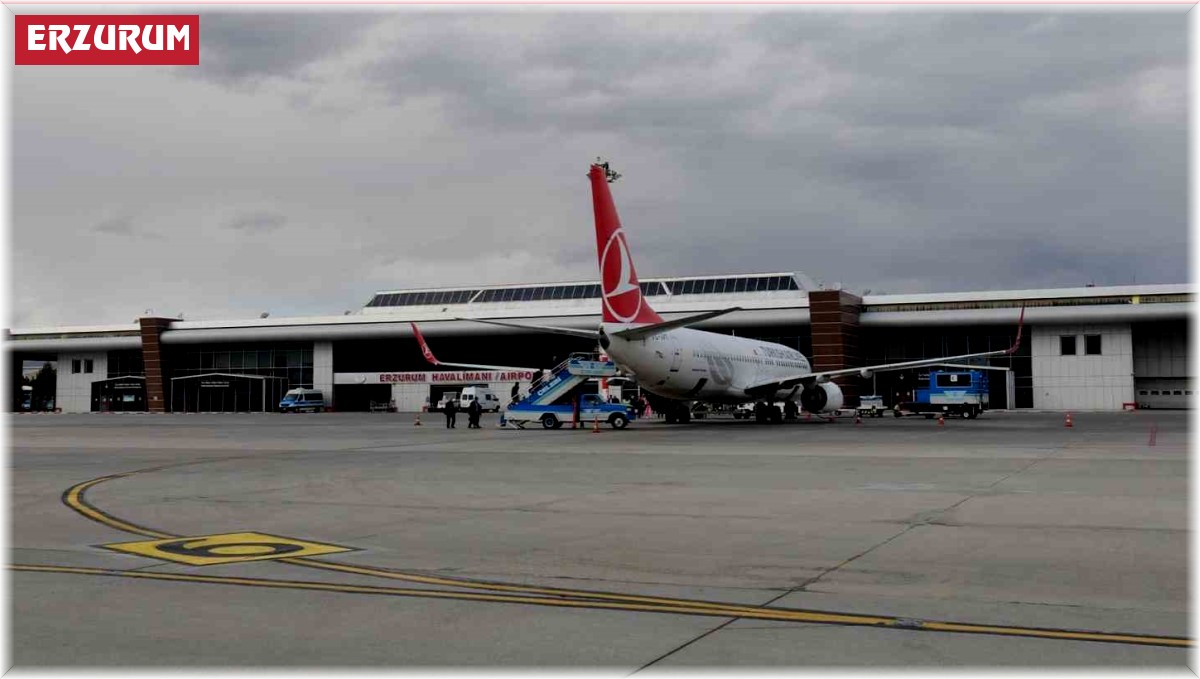 Erzurum'da 2024'de 5 bin 882 uçuş gerçekleşti, 893 bin 712 kişi uçtu
