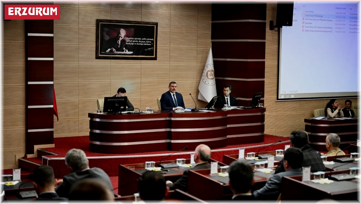 Erzurum'da 626 kamu yatırımına 98 milyon 971 TL bütçe