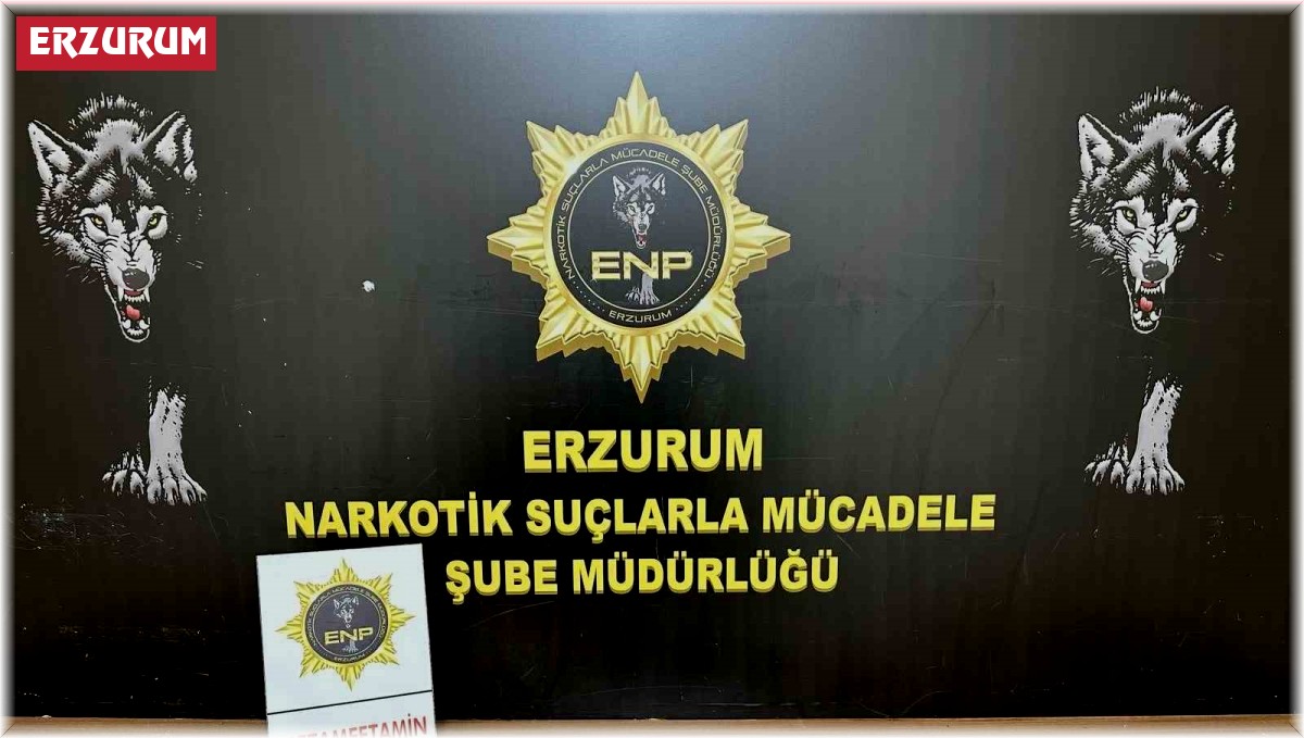 Erzurum'da 825,93 gram metamfetamin ele geçirildi