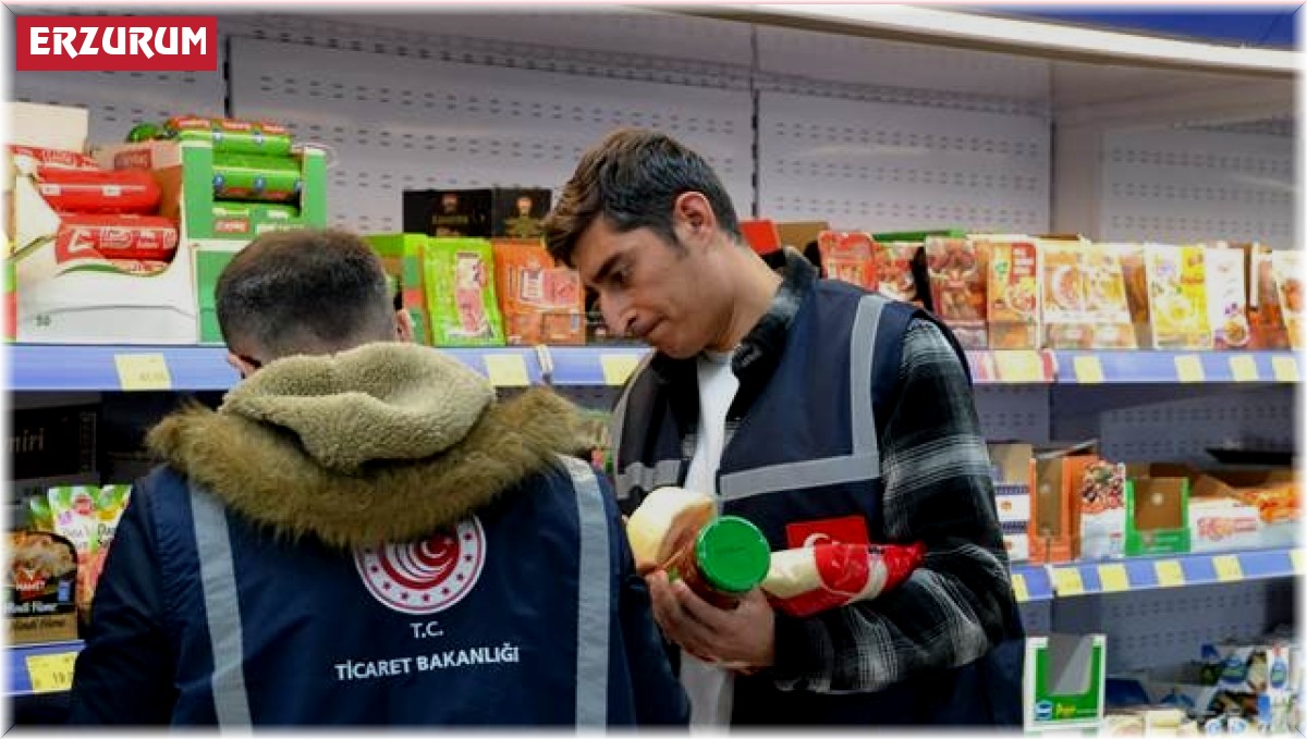 Erzurum'da 89 iş yeri ve 793 ürüne denetim