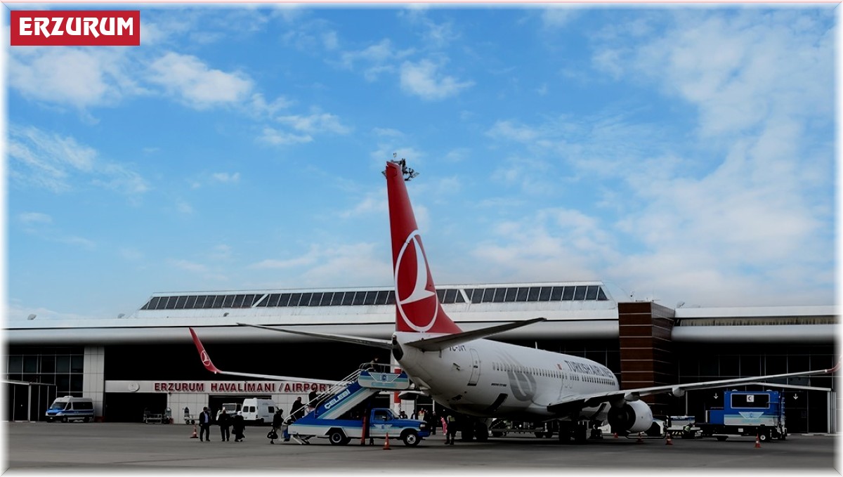 Erzurum'da altı ayda 3 bin 829 uçuş oldu