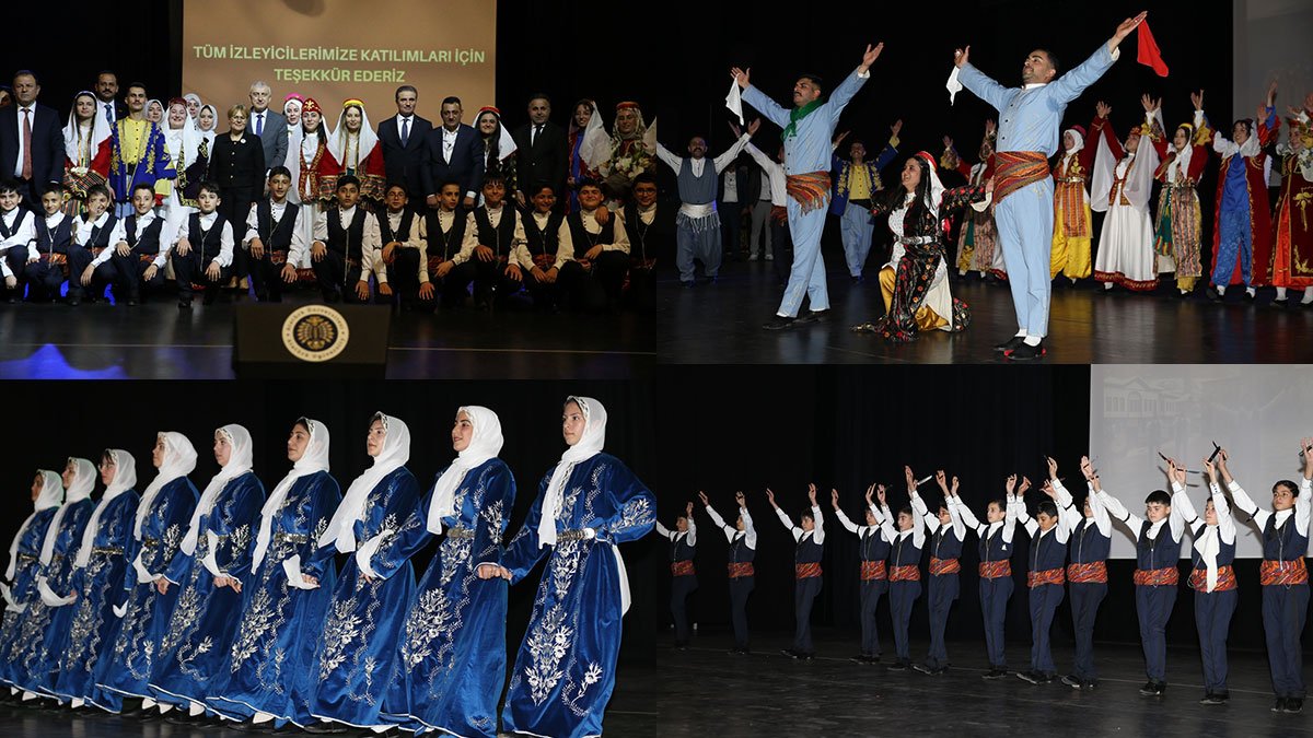 Erzurum'da Anadolu'nun Renkleri 7 İlin Halk Oyunlarıyla Sahneye Taşındı