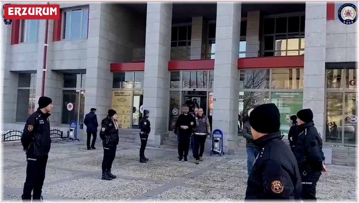 Erzurum'da aranan şahıslara yönelik eş zamanlı operasyon