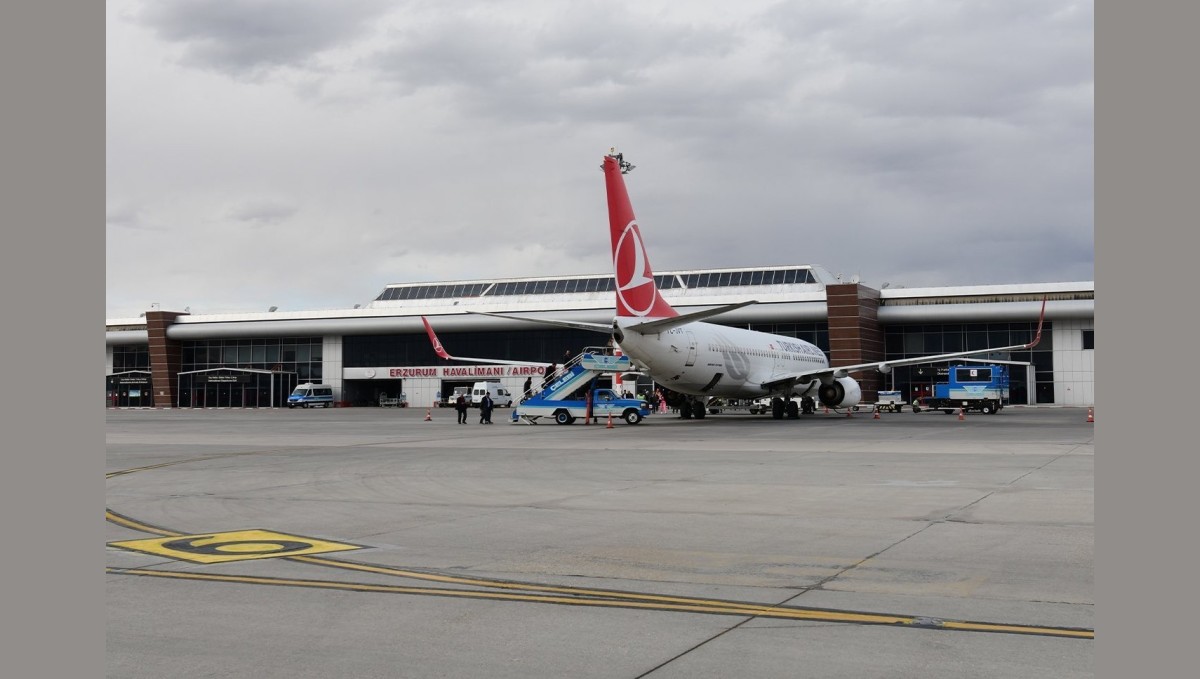 Erzurum'da beş ayda 497 bin 449 kişi uçtu