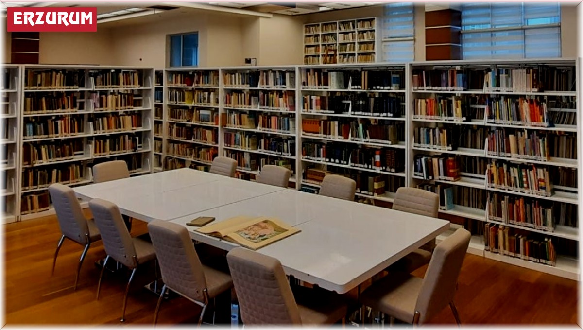 Erzurum'da bir yılda kütüphaneye 896 bin 876 kişi gitti