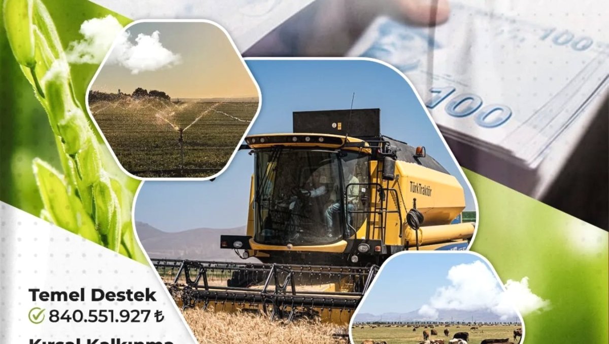 Erzurum'da çiftçilere 1 milyar 16 milyon TL destek