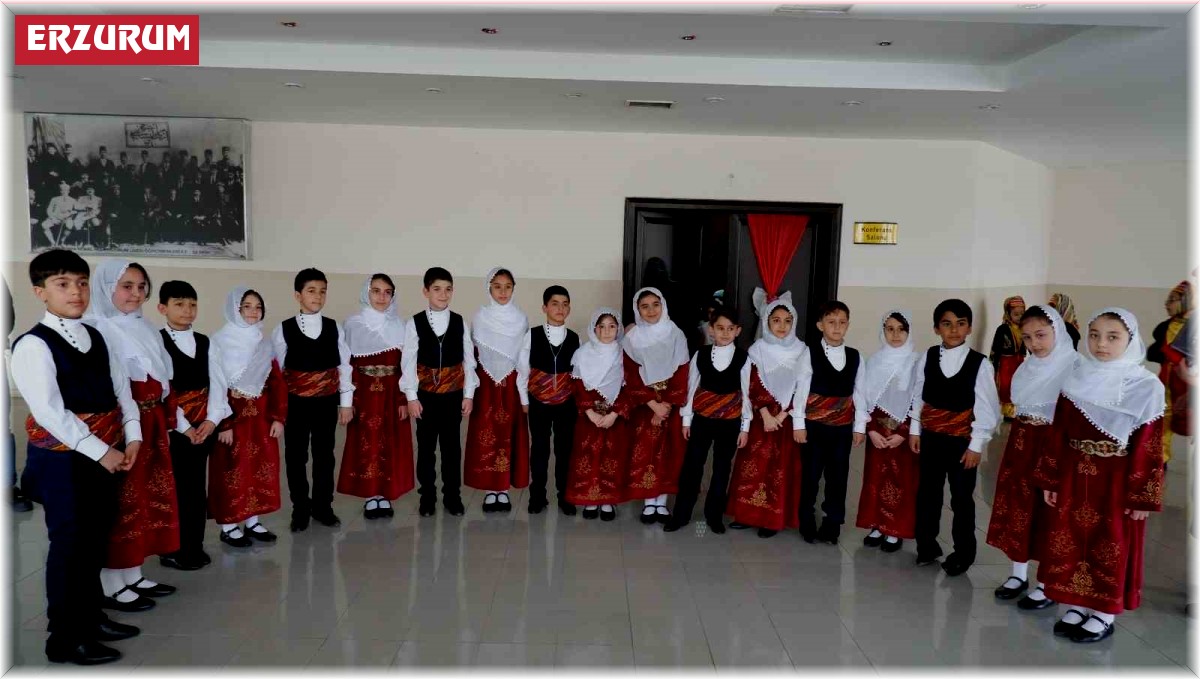 Erzurum'da çocukların 23 Nisan coşkusu sürüyor